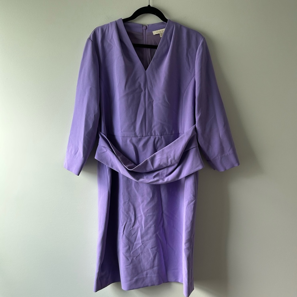 Etcetera purple long sleeve dress